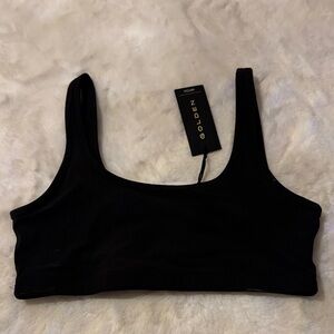 Aritzia Black Scoop Neck Bralette